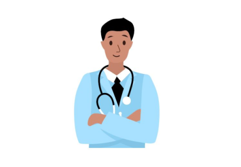 Cartoon image of a doctor